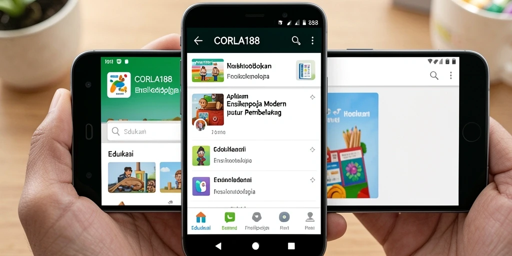 Tampilan antarmuka aplikasi CORLA188 yang ramah pengguna.