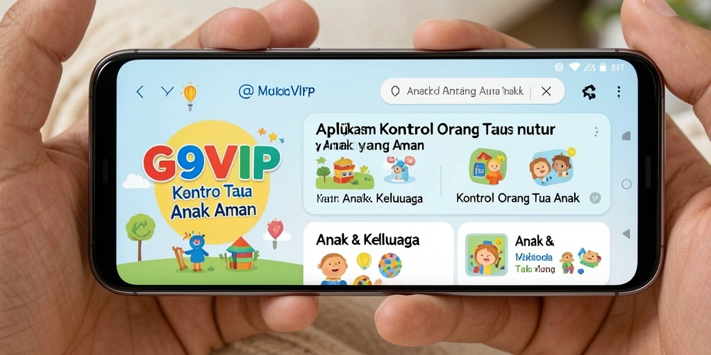 Antarmuka G9VIP untuk kontrol orang tua yang ramah pengguna.