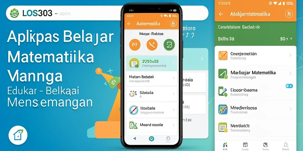 Tampilan antarmuka aplikasi Belajar Matematika yang interaktif dan menarik.