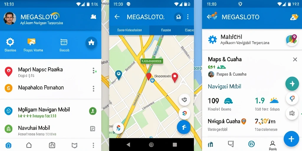 Tampilan antarmuka MEGASLOTO dengan fitur Navigasi Mobil yang menarik.