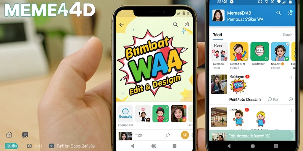 Antarmuka sederhana dengan fungsi Pembuat Stiker WA yang menarik.