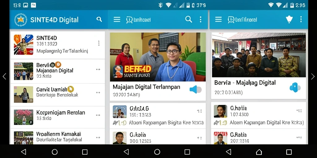 Tampilan antarmuka aplikasi SINTE4D yang modern dan user-friendly.