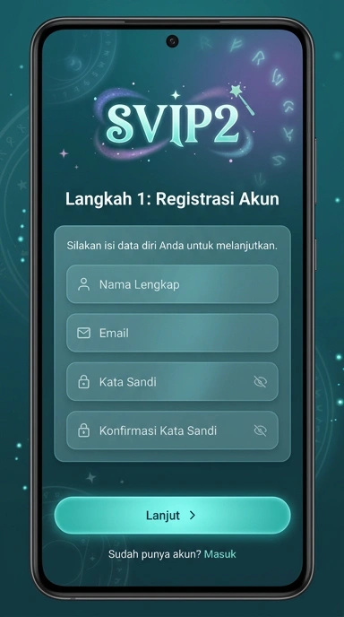 Buat Akun Baru svip2 untuk Pengguna Android